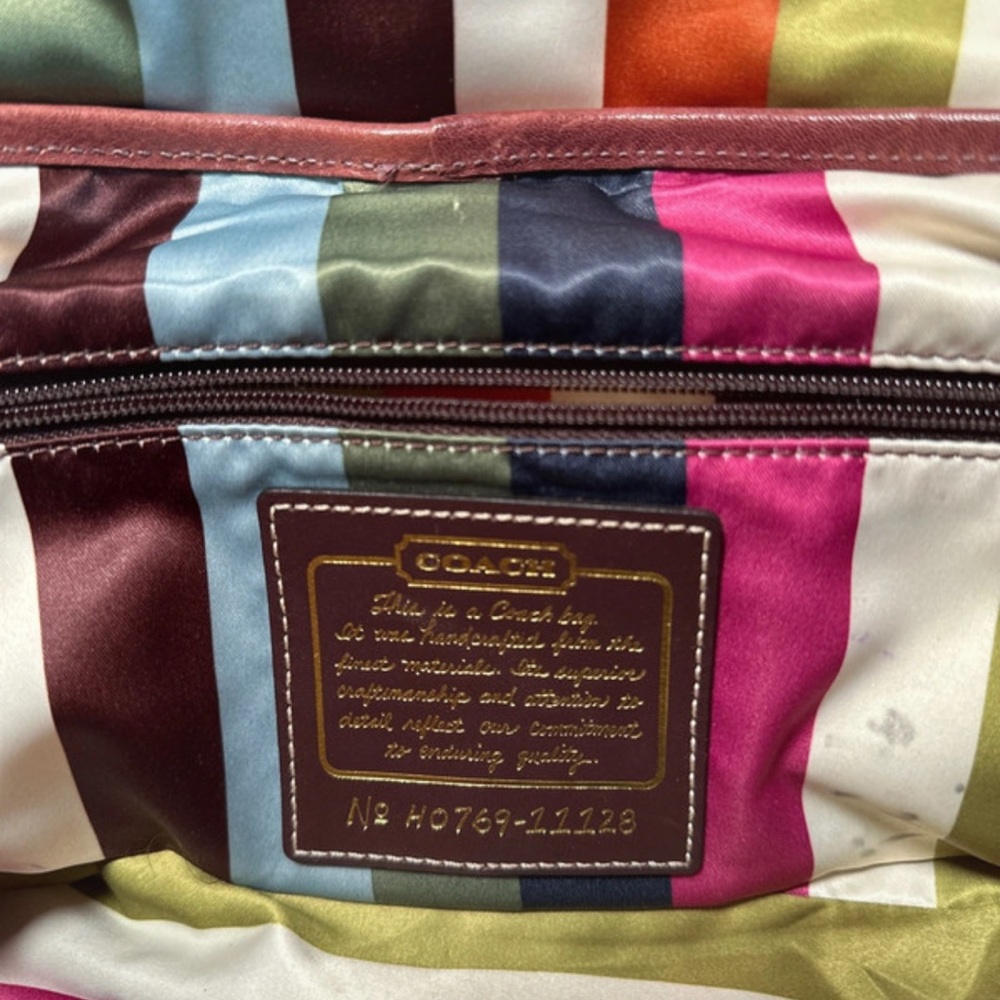 Vintage Coach 65th anniversary legacy Leigh cognac leather satchel - Picture 5 of 15